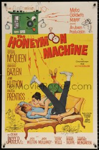 6j430 HONEYMOON MACHINE 1sh 1961 young Steve McQueen has a way to cheat the casino!