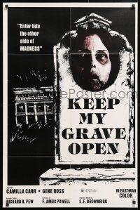 6j472 KEEP MY GRAVE OPEN 25x38 1sh 1980 Camilla Carr, enter the other side of MADNESS!
