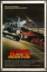 6j481 KING OF THE MOUNTAIN 1sh 1981 Harry Hamlin, Deborah Van Vaalkenburgh, drag racing!
