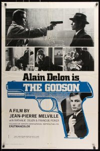 6j498 LE SAMOURAI 1sh 1972 Jean-Pierre Melville film noir classic, Alain Delon is The Godson!