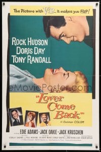 6j529 LOVER COME BACK 1sh 1961 Rock Hudson, Doris Day, Tony Randall, Edie Adams