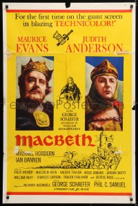 6j538 MACBETH 1sh 1964 Maurice Evans, Judith Anderson, from Shakespeare!
