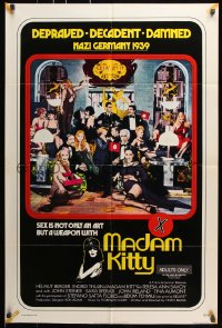 6j547 MADAM KITTY 1sh 1977 x-rated, depraved, decadent, damned, sex is not only an art but a weapon!