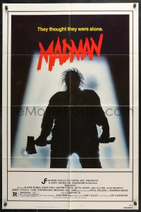 6j551 MADMAN style B 1sh 1981 classic wild axe silhouette murderer image!