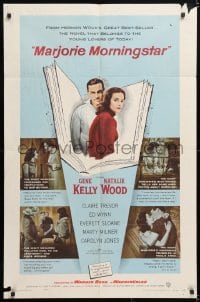 6j572 MARJORIE MORNINGSTAR 1sh 1958 Gene Kelly, Natalie Wood, from Herman Wouk's novel!