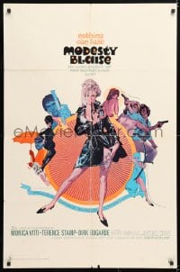 6j589 MODESTY BLAISE 1sh 1966 Bob Peak art of sexiest female secret agent Monica Vitti!