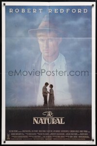 6j626 NATURAL 1sh 1984 Robert Redford, Robert Duvall, directed by Barry Levinson, baseball!