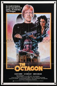 6j655 OCTAGON int'l 1sh 1980 Chuck Norris is the only man who can stop the unholy masters of terror!