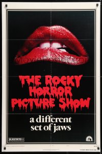 6j750 ROCKY HORROR PICTURE SHOW 1sh 1975 c/u lips image, a different set of jaws!