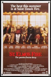 6j835 ST. ELMO'S FIRE 1sh 1985 Rob Lowe, Demi Moore, Emilio Estevez, Ally Sheedy, Judd Nelson