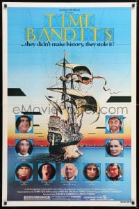 6j900 TIME BANDITS 1sh 1981 John Cleese, Sean Connery, art by director Terry Gilliam!