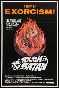 6j908 TOUCH OF MELISSA 1sh R1974 the Prince of Darkness comes to claim his own, Touch of Satan!
