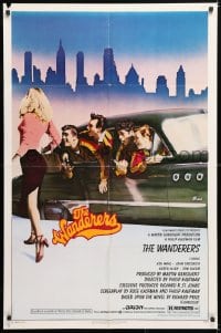 6j945 WANDERERS 1sh 1979 Ken Wahl in Kaufman's 1960s New York City teen gang cult classic!