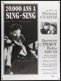 6k519 20,000 YEARS IN SING SING French 1p R1980s Spencer Tracy in prison & with Bette Davis, Curtiz