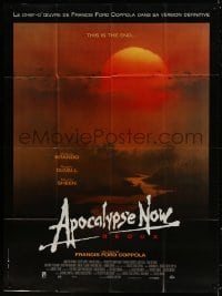 6k536 APOCALYPSE NOW French 1p R2001 revised version w/ two major formerly cut scenes, Bob Peak art!