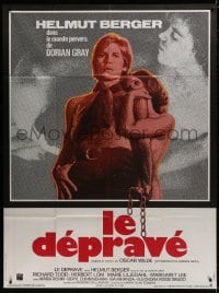 6k625 DORIAN GRAY French 1p 1973 different image of Helmut Berger & naked woman!