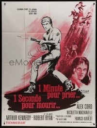 6k816 MINUTE TO PRAY, A SECOND TO DIE French 1p 1968 Un Minuto per Pregare, Kerfyser & Choret art!