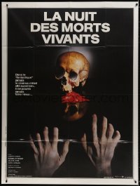 6k827 NIGHT OF THE LIVING DEAD French 1p R1984 George Romero zombie classic, completely different!
