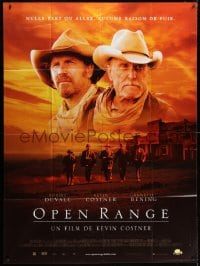 6k838 OPEN RANGE French 1p 2004 great image of star/director Kevin Costner & Robert Duvall!