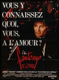 6k844 PHANTOM OF THE OPERA French 1p 1990 Robert Englund was Freddy and now he's the phantom!