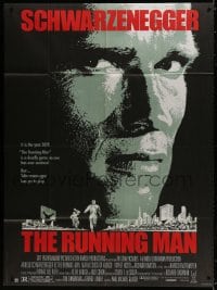 6k892 RUNNING MAN French 1p 1988 Arnold Schwarzenegger runs against death, entirely in English!