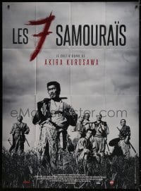 6k902 SEVEN SAMURAI French 1p R2013 Akira Kurosawa's classic Shichinin No Samurai, Toshiro Mifune