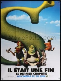 6k908 SHREK FOREVER AFTER teaser French 1p 2010 great image of animated cast flying in mid-air!