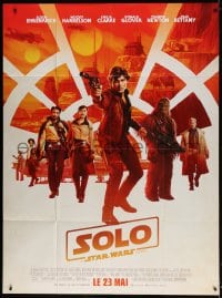 6k915 SOLO advance French 1p 2018 A Star Wars Story, Ron Howard, Alden Ehrenreich as young Han!