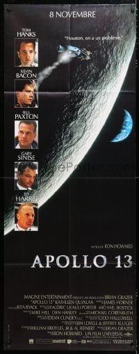 6k490 APOLLO 13 French door panel 1995 Tom Hanks, Kevin Bacon & Bill Paxton, directed by Ron Howard