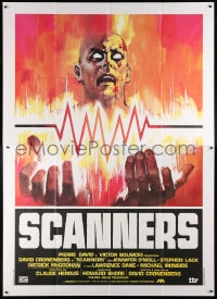 6k244 SCANNERS Italian 2p 1981 David Cronenberg, in 20 seconds your head explodes, different art!