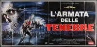 6k145 ARMY OF DARKNESS Italian 3p 1993 Sam Raimi, Sciotti art of Campbell with chainsaw hand!