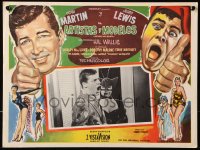 6k040 ARTISTS & MODELS Mexican LC 1955 c/u of Jerry Lewis & sexy bat lady Shirley MacLaine!