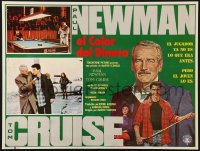 6k064 COLOR OF MONEY Mexican LC 1986 Paul Newman & Tom Cruise playing pool & gambling!