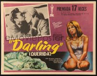 6k066 DARLING Mexican LC 1966 John Schlesinger directed, c/u of sexy Julie Christie & Dirk Bogarde!