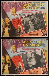 6k027 EAST OF EDEN 2 Mexican LCs 1956 James Dean, Julie Harris, Timothy Carey, Elia Kazan classic!