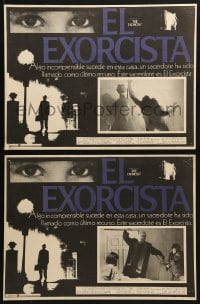 6k023 EXORCIST 3 Mexican LCs 1974 William Friedkin horror classic, Max Von Sydow, Linda Blair!