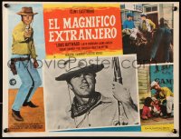 6k101 MAGNIFICENT STRANGER Mexican LC 1966 great different images of Clint Eastwood!