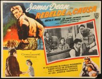 6k114 REBEL WITHOUT A CAUSE Mexican LC R1950s Nicholas Ray classic, Sal Mineo at police station!