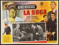 6k115 ROPE Mexican LC R1960s James Stewart with John Dall & Farley Granger, Alfred Hitchcock