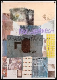 6k016 RAUSCHENBERG 33x47 German museum/art exhibition 1980 collage art by Robert Rauschenberg!