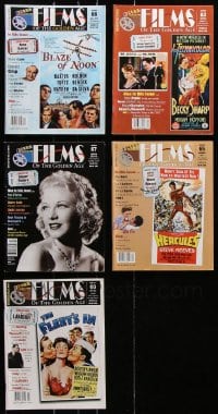 6m073 LOT OF 5 FILMS OF THE GOLDEN AGE MOVIE MAGAZINES 2010s filled with great images & articles!
