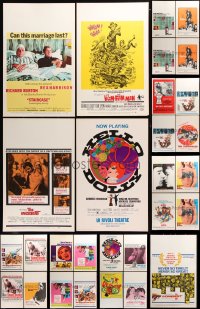 6m242 LOT OF 28 WINDOW CARDS 1960s great images from a variety of differen tmovies!