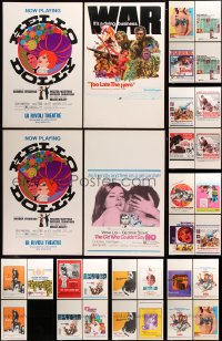 6m241 LOT OF 31 WINDOW CARDS 1960s great images from a variety of different movies!