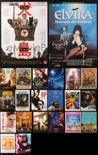 6m288 LOT OF 22 FORMERLY FOLDED 15X21 FRENCH POSTERS 2010s great images from a variety of movies!