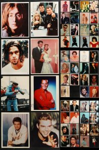 6m306 LOT OF 55 COLOR 8X10 REPRO PHOTOS 1990s great portraits of a variety of celebrities!
