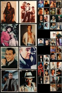 6m305 LOT OF 58 COLOR 8X10 REPRO PHOTOS 1990s great portraits of a variety of celebrities!