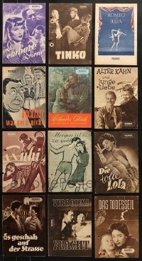 6m227 LOT OF 12 EAST GERMAN PROGRAMS 1950s great images from a variety of different movies!