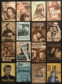 6m225 LOT OF 16 EAST GERMAN PROGRAMS 1950s great images from a variety of different movies!