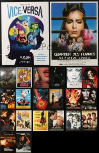 6m286 LOT OF 26 FORMERLY FOLDED 15X21 FRENCH POSTERS 1980s-2010s images from a variety of movies!