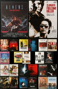 6m285 LOT OF 28 FORMERLY FOLDED 15X21 FRENCH POSTERS 1980s-2010s images from a variety of movies!